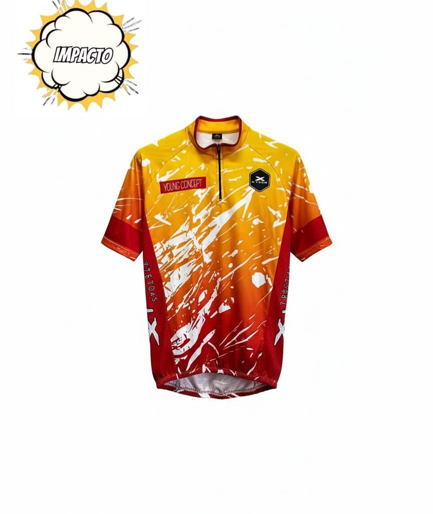 Camiseta de ciclista naranja