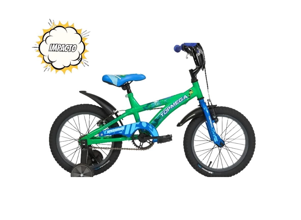Bicicleta KIDS Topmega SpeedMike verde-R16/20