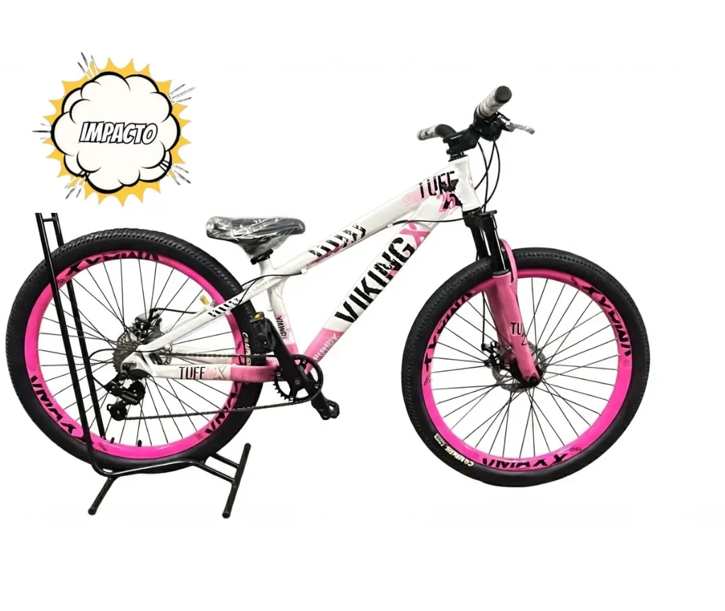 Bicicleta Viking TUFF 25 blanco/rosa